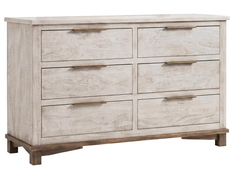 Golden Loft 6 Drawer Dresser - Barewood