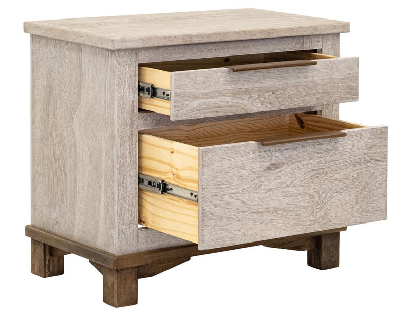 Golden Loft 2 Drawer Nightstand - Barewood