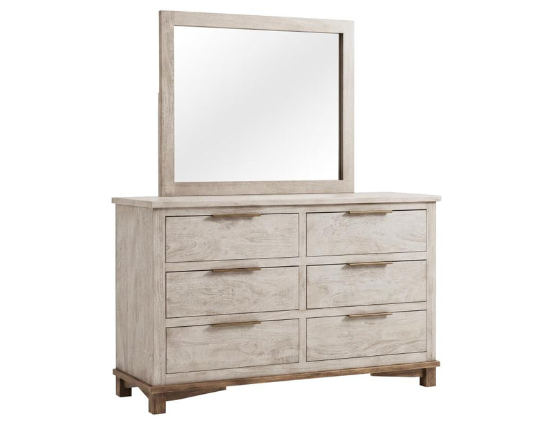 Golden Loft 6 Drawer Dresser - Barewood