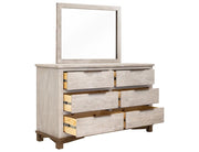 Golden Loft 6 Drawer Dresser - Barewood