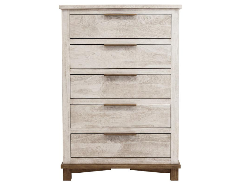 Golden Loft 5 Drawer Chest - Barewood