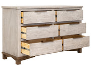 Golden Loft 6 Drawer Dresser - Barewood
