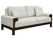 Raramuri Loveseat, ivory leather-look