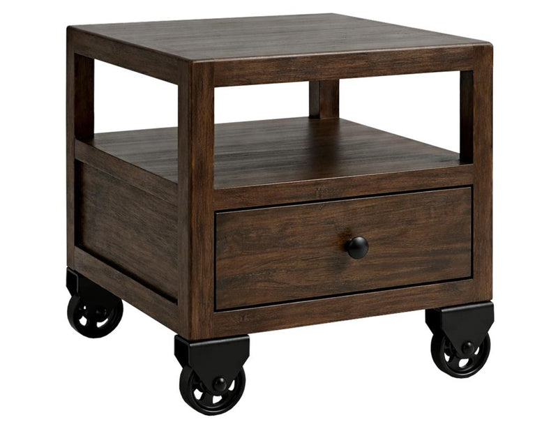 Oslo Black Chairside Table - Barewood