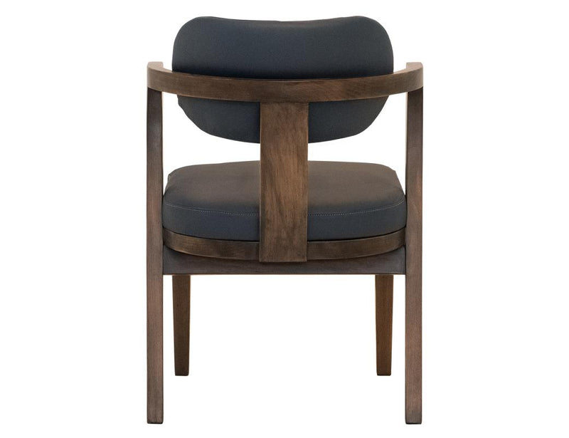 Zaphiro Leather Upholstered Chair - Barewood