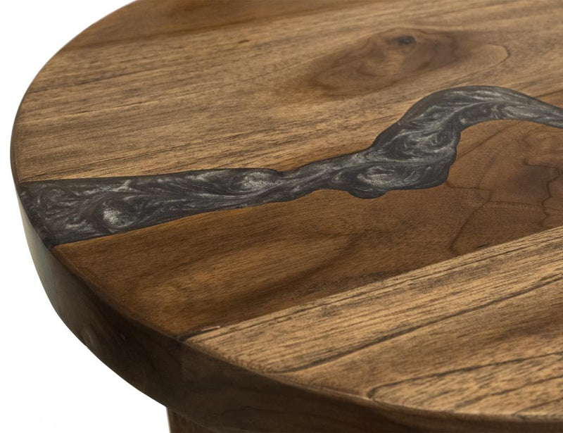 Silver Chairside Table - Barewood