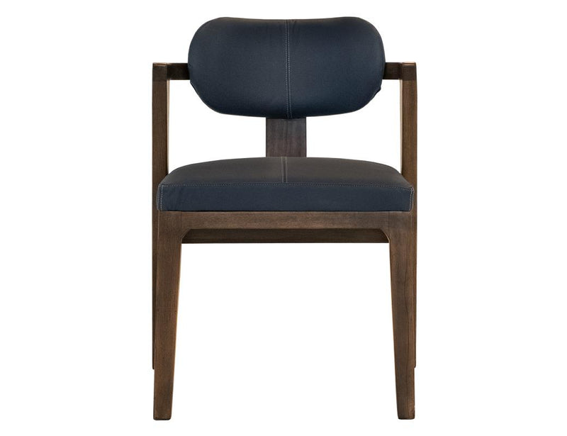 Zaphiro Leather Upholstered Chair - Barewood