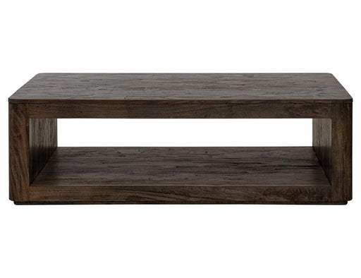 Balam Black open-shelf cocktail table front view