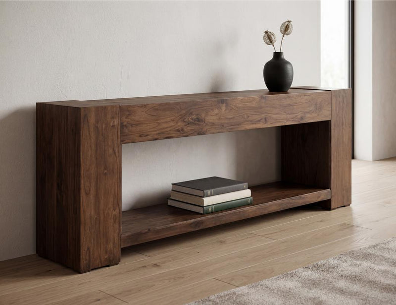 Natural Teca TV Console - Barewood
