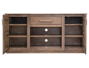 Mezquite Fireplace TV Console open storage
