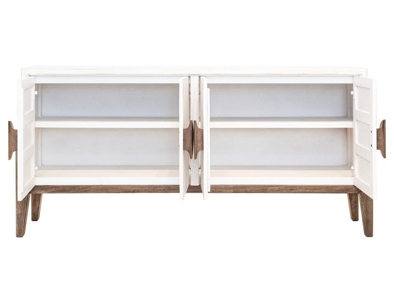 White Moka Console - Barewood
