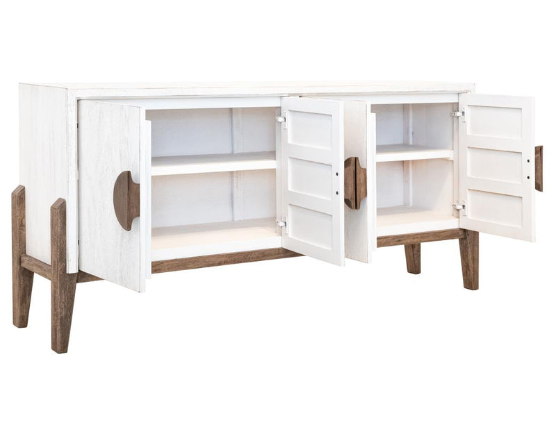 White Moka Console - Barewood