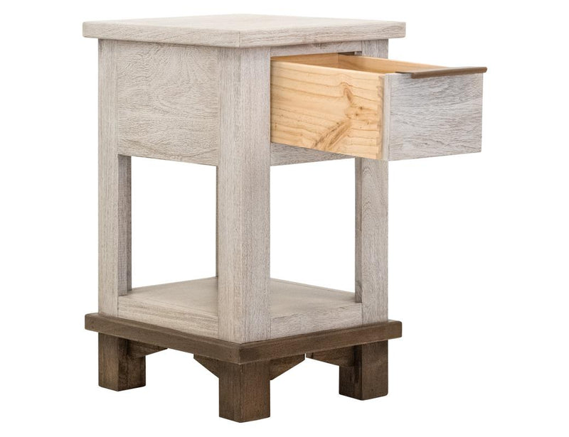 Golden Loft Chairside Table - Barewood