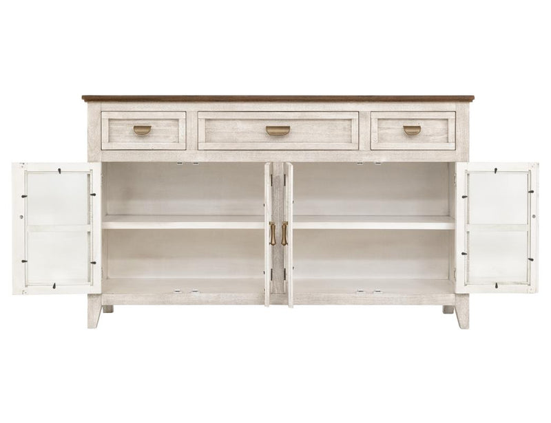 Sahara White Console - front view