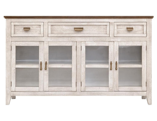 Sahara White Console - angled view