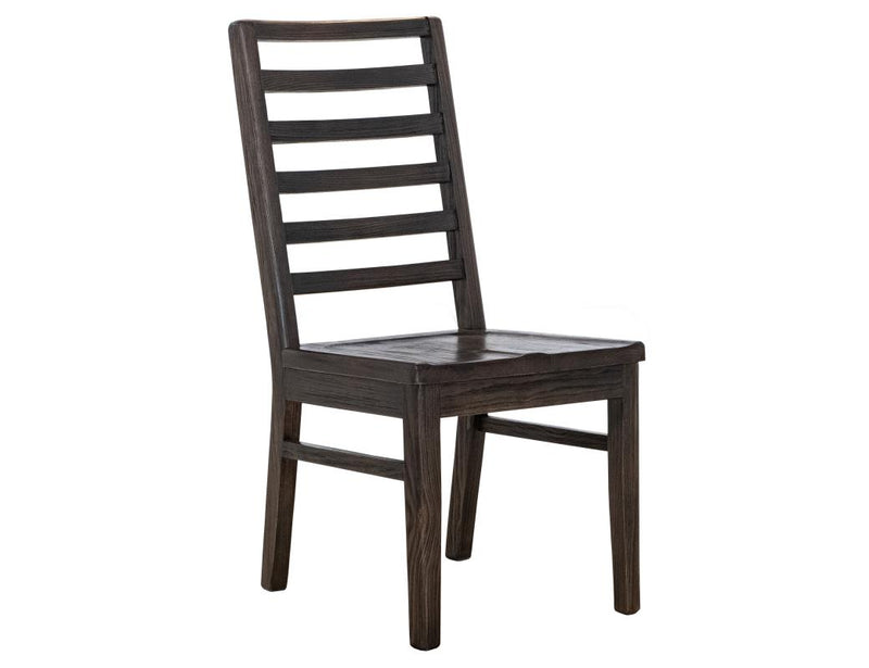 Balam Black Dining Chair, solid wood seat