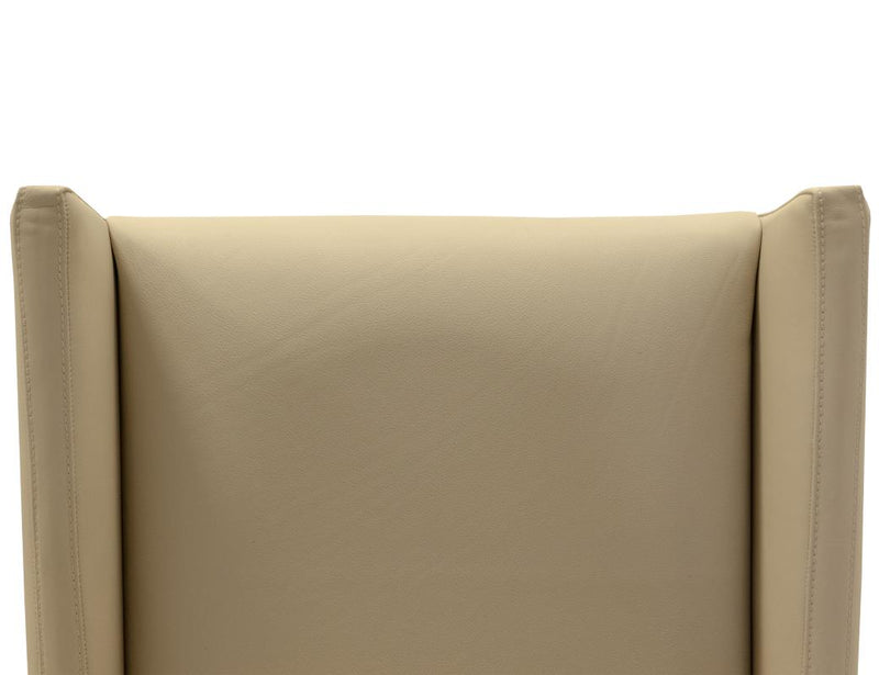 Silver Leather Chair - Barewood