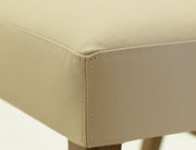 Silver Wood Frame Leather Chair - Barewood