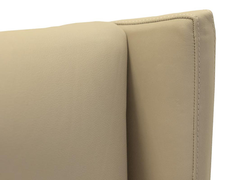 Silver Leather Chair - Barewood