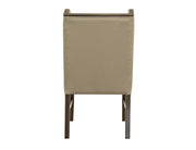 Silver Wood Frame Leather Chair - Barewood