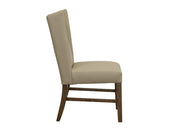 Silver Leather Chair - Barewood