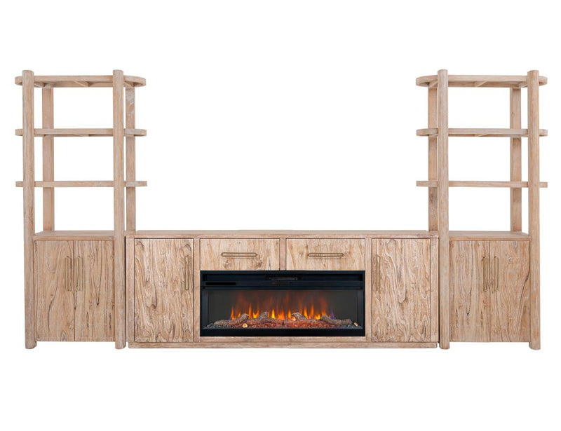 Balam White wall unit with two piers