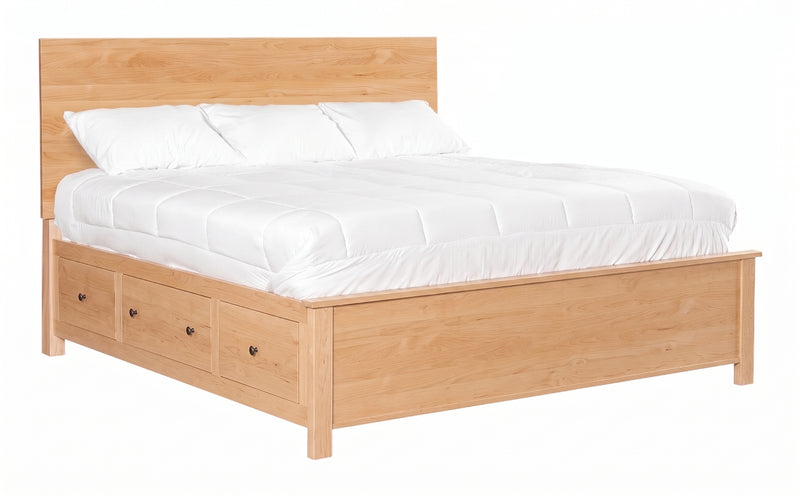 2 West Modern – Solid Wood Elevated Storage Bed