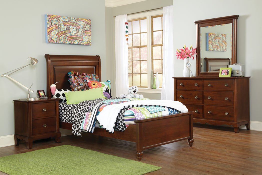 Perfect Balance Sleigh King Bed