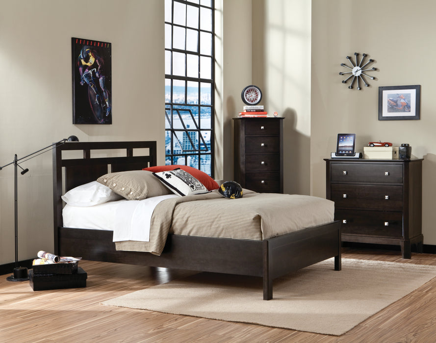 Perfect Balance Low Profile Panel Headboard King Bed