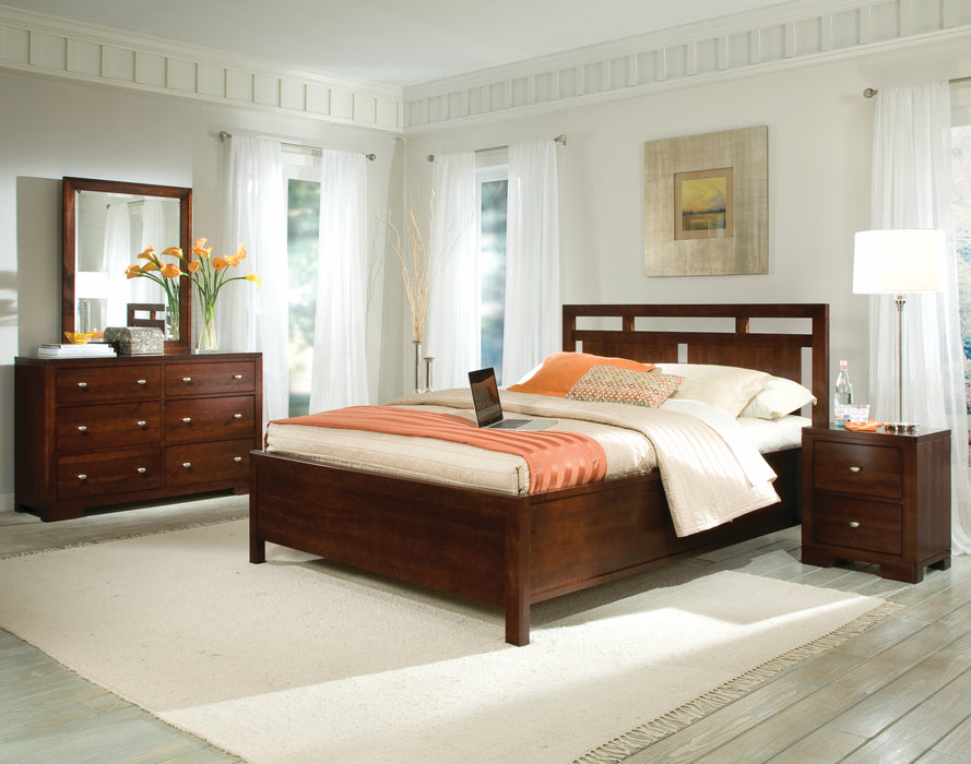 Perfect Balance Low Profile Panel Headboard King Bed