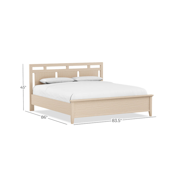 Perfect Balance Low Profile Panel Headboard King Bed