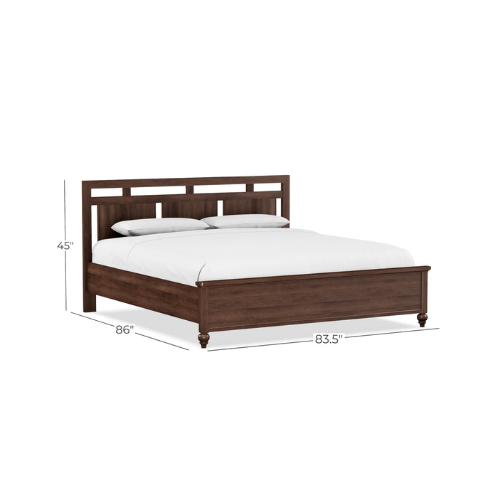 Perfect Balance Low Profile Panel Headboard King Bed