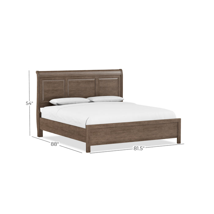 Perfect Balance Sleigh King Bed