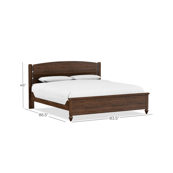 Perfect Balance Arch Metal Inset King Bed