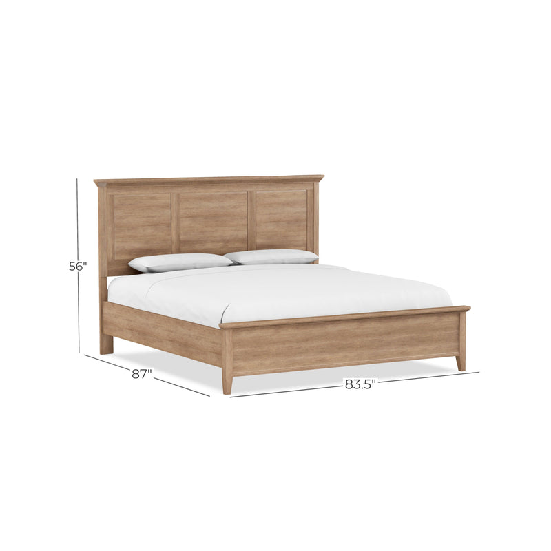Perfect Balance Contemporary King Panel Bed