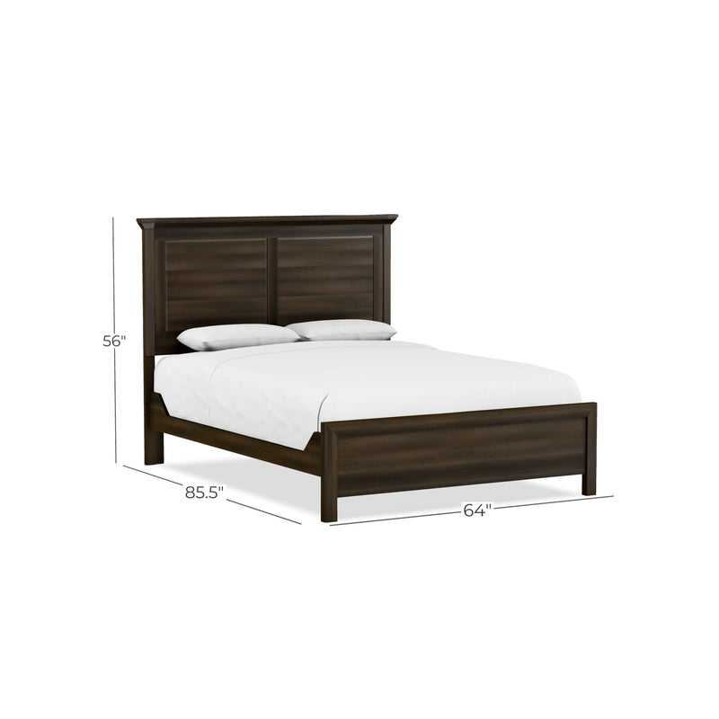 Perfect Balance Contemporary Queen Panel Bed