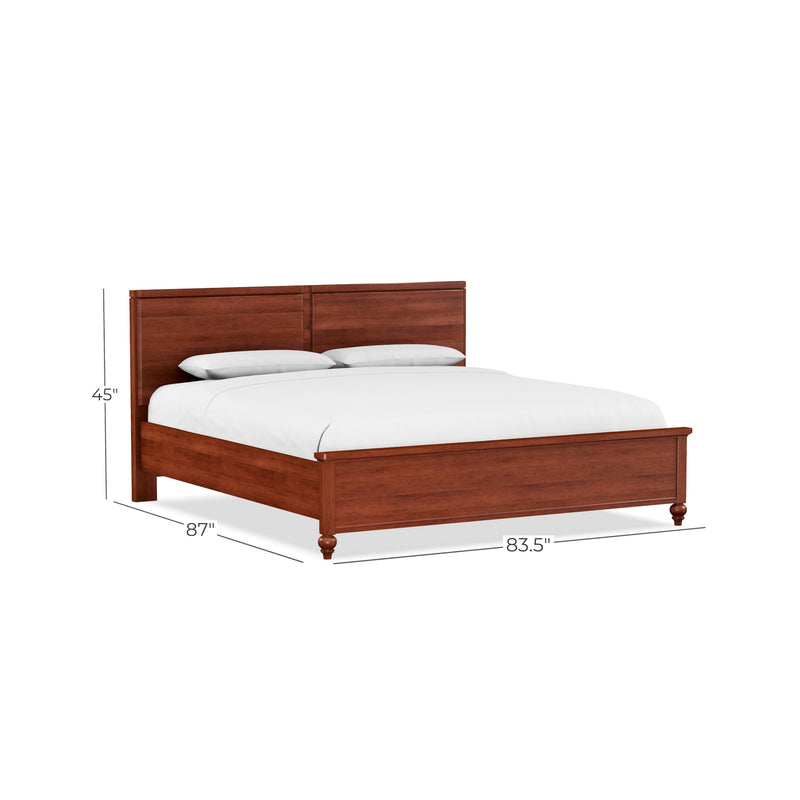 Perfect Balance Wood Panel King Bed