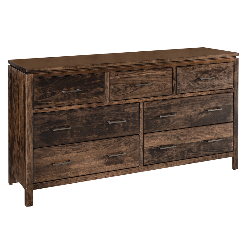 Amish Essentials Maverick Seven Drawer Dresser
