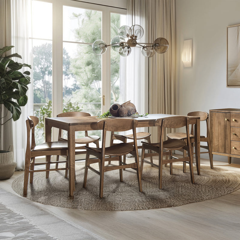 Amish Essentials Anna Solid Top Dining Table – Solid Maple