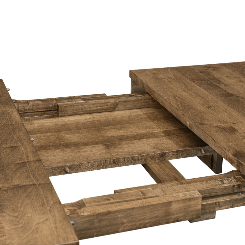 Amish Essentials Anna Extension Dining Table – Solid Maple
