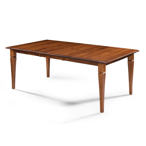 4-Sided Taper Leg Rectangle 42x60 with leaf — front view