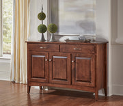 Amish Essentials Three Door Server - Barewood