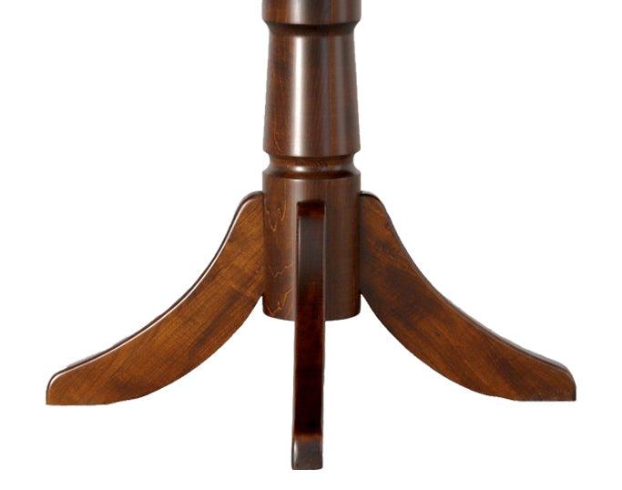 Amish Essentials Ruby Round Extension Table- Two Tone - Barewood
