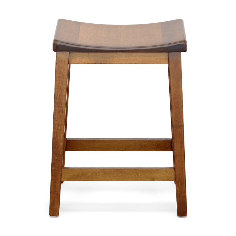 Amish Essentials Adam Stool- Painted Frame - Barewood