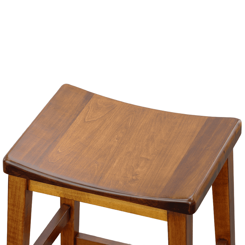 Amish Essentials Adam Stool- Painted Frame - Barewood