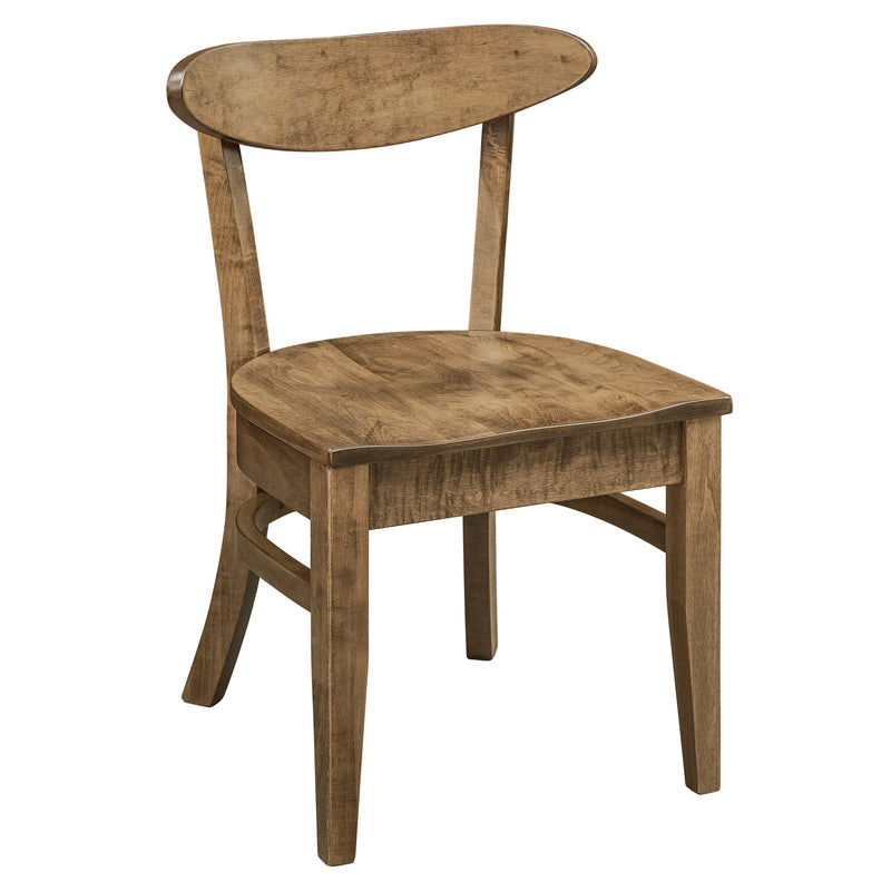 Amish Essentials Keenan Mid-Century Modern Dining Chair – Solid Maple