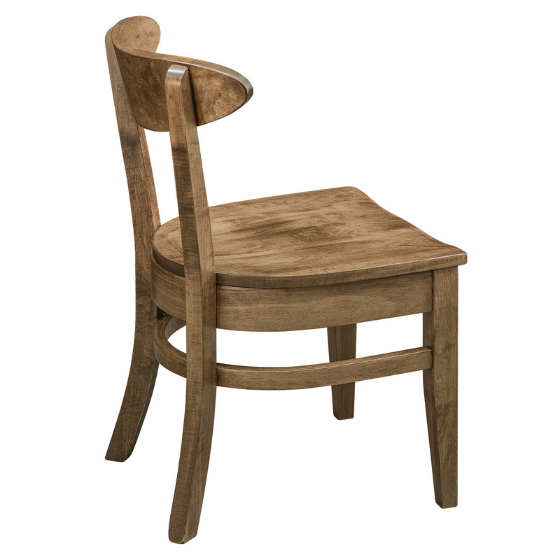 Amish Essentials Keenan Mid-Century Modern Dining Chair – Solid Maple