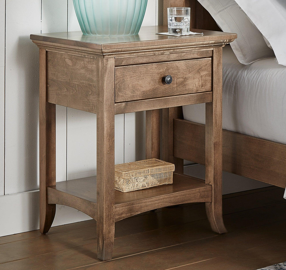 Amish Essentials Provence Nightstand — Barewood