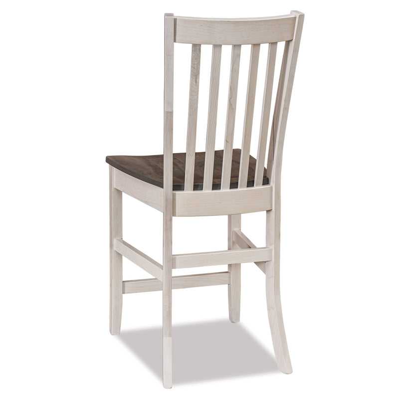 Amish Essentials Alex Slat-Back Counter Stool – Solid Maple