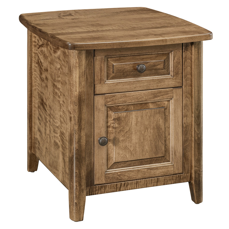 Amish Essentials Carson Enclosed End Table